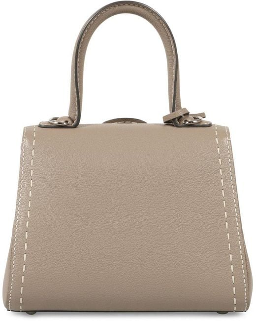 Delvaux Natural Brillant Mini Surpique Tote