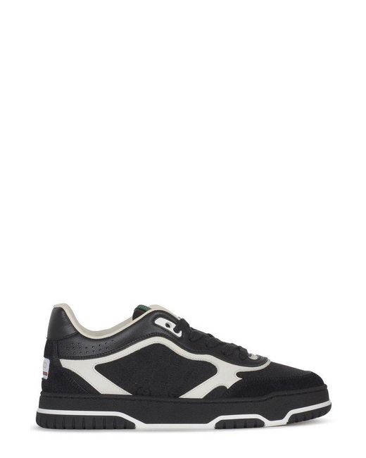 Gucci Black Re-Web Lace-Up Trainers