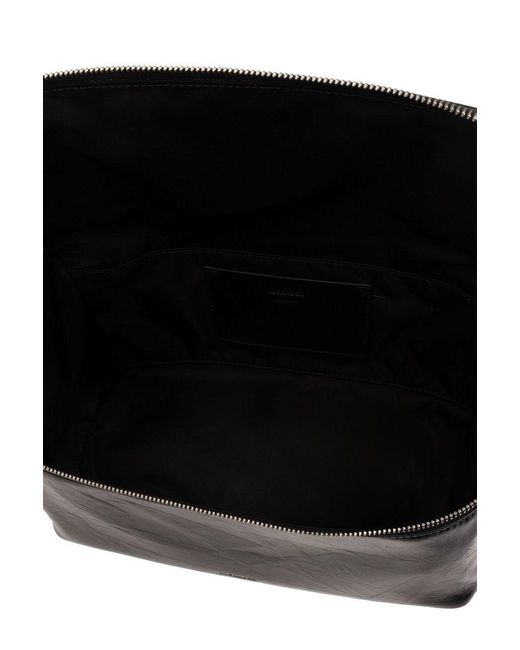 Jil Sander Black Shoulder Bag With Logo, for men