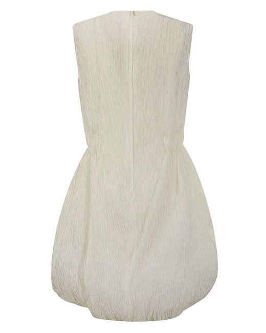 Noir Kei Ninomiya Natural Crinkled Sleeveless A-line Mini Dress