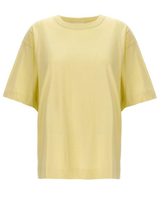 Dries Van Noten Yellow Hegels Crewneck T-shirt