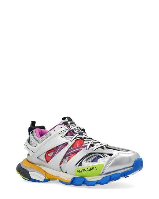 Balenciaga Multicolor Track Mesh Laced Sneakers for men