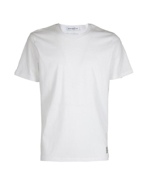 Department 5 White Cesar Crewneck T-shirt for men