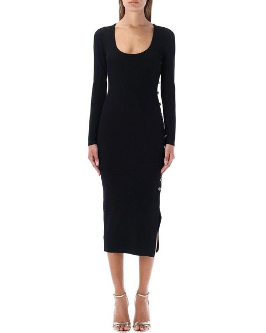 MICHAEL Michael Kors Synthetic Stretched Knit Dress in Black | Lyst Canada