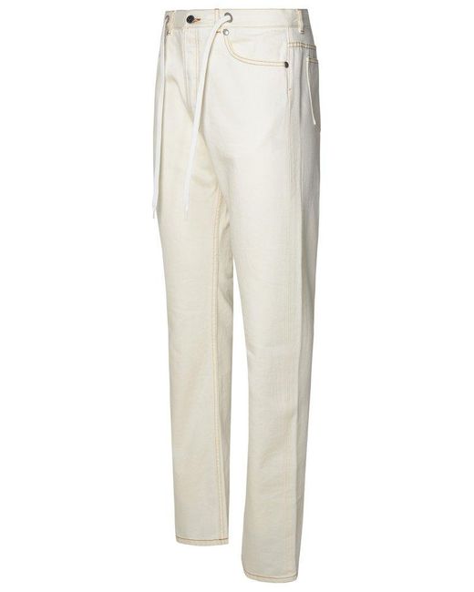 A.P.C. White 'Sureau' Ivory Cotton Jeans for men