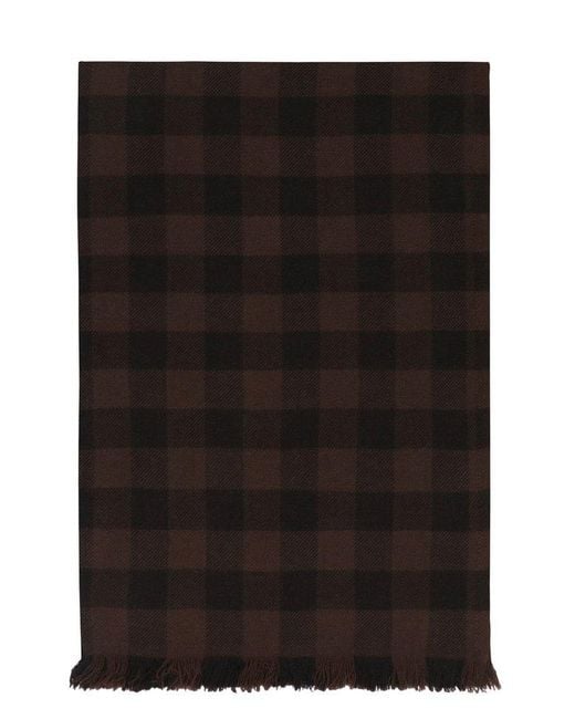 Rick Owens Black Wool And Cashemre Scarf for men