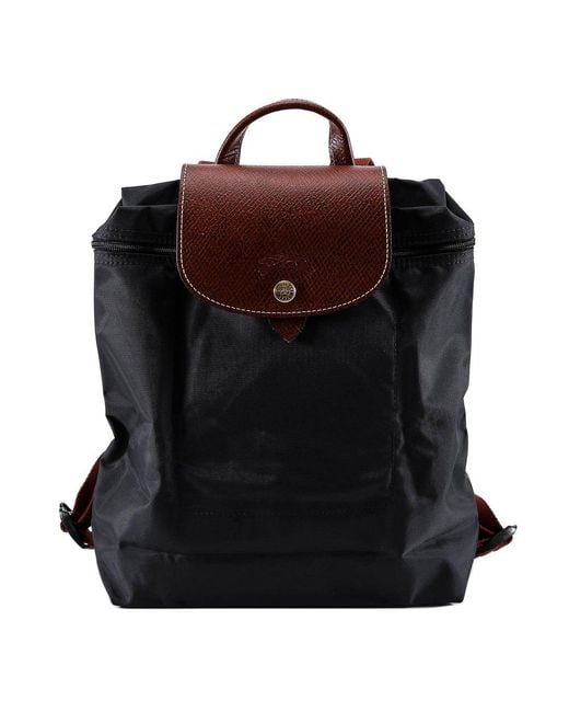 Longchamp Black Le Pliage Original Backpack