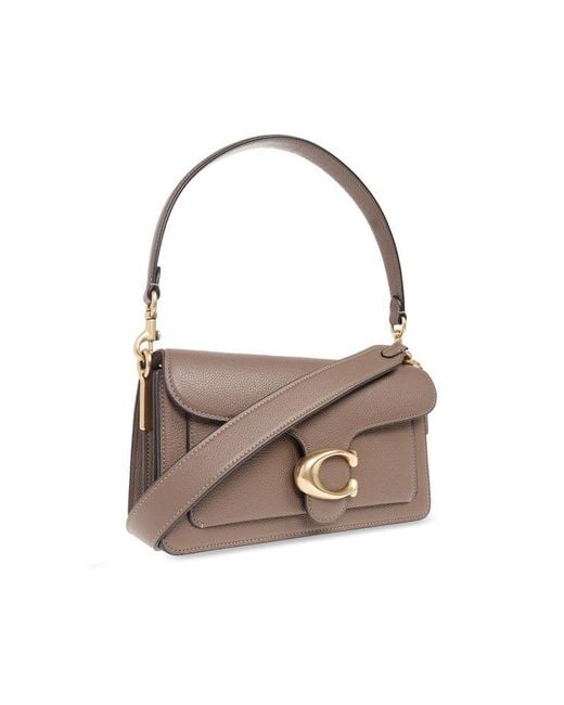 COACH Brown Tabby 26 Pebbled-leather Shoulder Bag