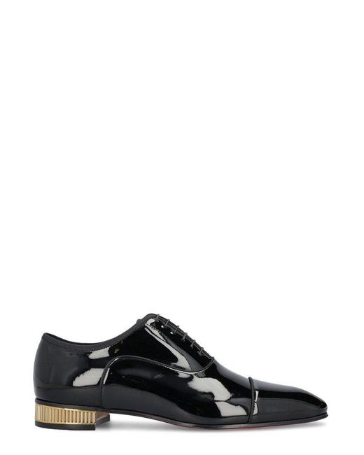Christian Louboutin Black Met Greggo Lace-up Shoes for men