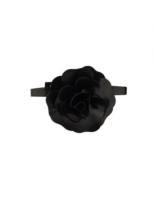 Philosophy Di Lorenzo Serafini Black Choker With Flower