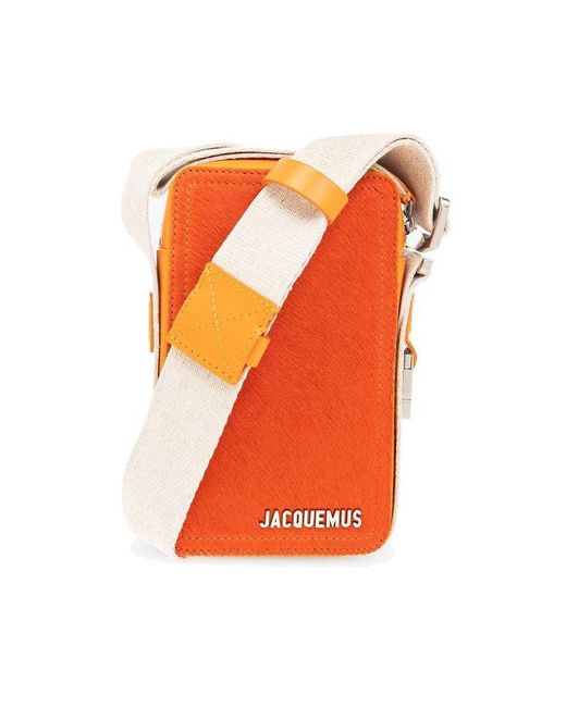 Jacquemus Orange 'le Cuerda Vertical' Shoulder Bag, for men