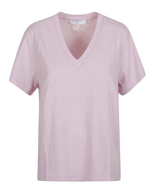 IRO Pink Jolia Cotton T-Shirt