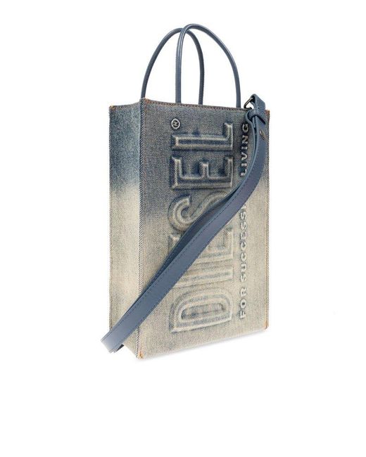 DIESEL 'dsl Shopper 3d Denim Shoulder Bag in Blue for Men | Lyst