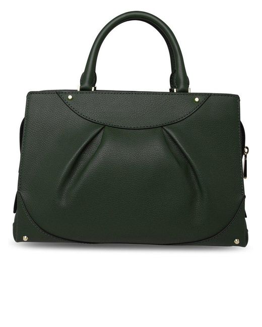 Michael Kors Green Enzo Medium Satchel Bag