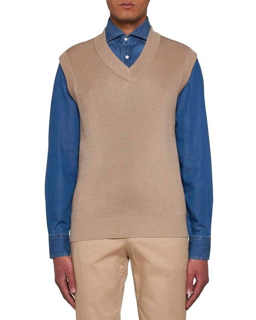 Brunello Cucinelli Natural Sweaters for men