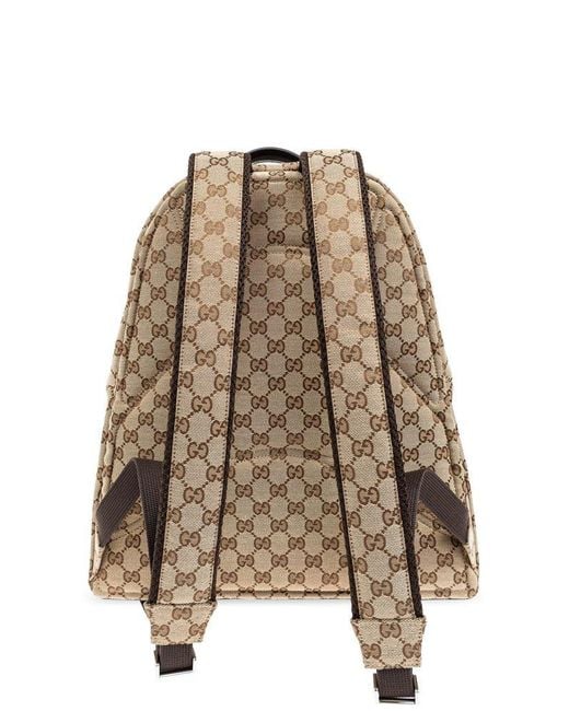 Gucci Brown Gg Medium Backpack for men