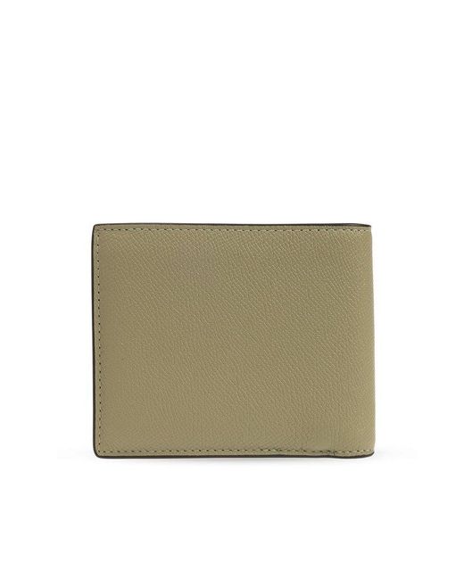 COACH Green Leather Wallet With Logo for men