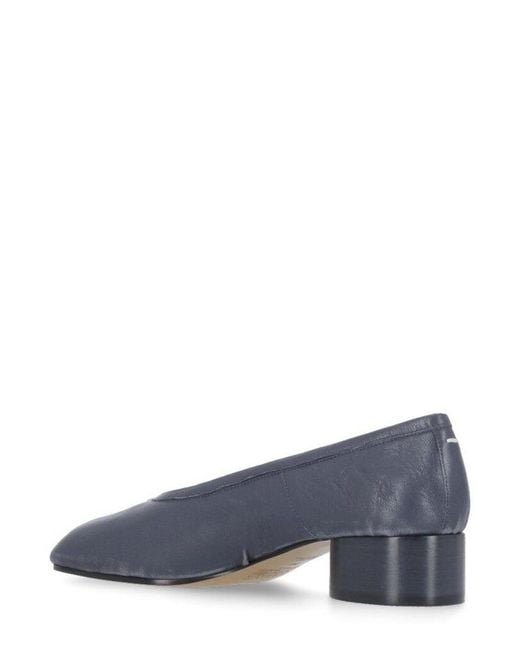 Maison Margiela Blue Tabi New Slip-on Ballerina Shoes