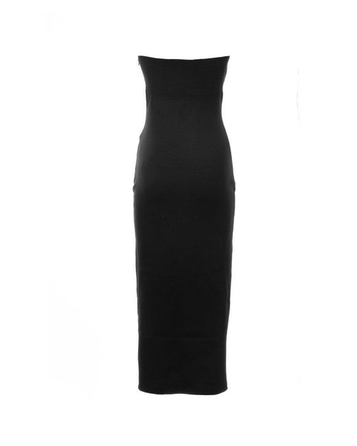 Chloé Black Off-shoulder Midi Dress