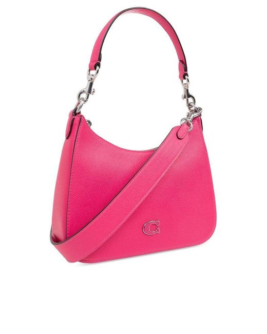 Pink shoulder purse sales