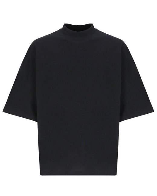 Jil Sander Black Crewneck Short-sleeved T-shirt for men