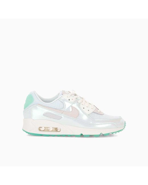 Nike Leather Air Max 90 Sneakers in Green | Lyst Australia