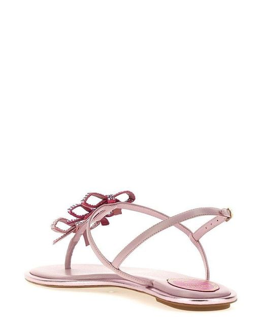 Rene Caovilla Pink Diana Sandals