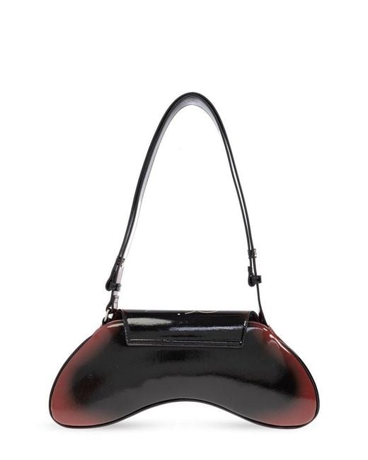 DIESEL White Play Graphic Printed Shoulder Bag