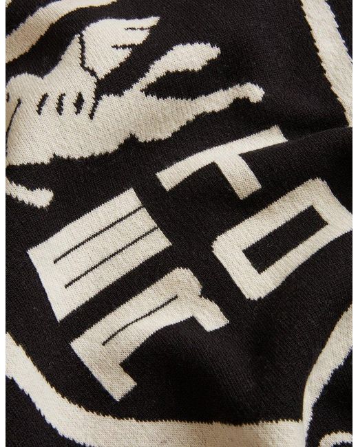 Etro Black Logo Intarsia Crewneck Sweater