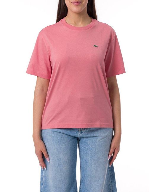 Lacoste Red Relaxed Fit Soft T-Shirt