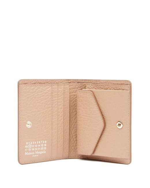 Maison Margiela White Four-stitch Leather Wallet