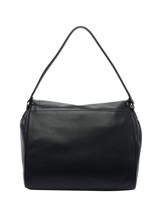 Liu Jo Black Foldover Shoulder Bag