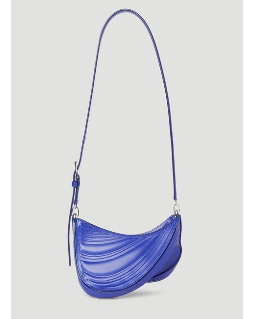 Mugler White Spiral Curve 01 Hobo Shoulder Bag