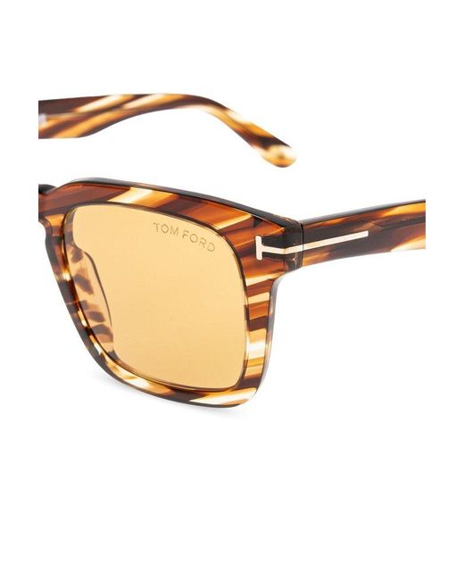 Tom Ford Natural Dax Square Frame Sunglasses