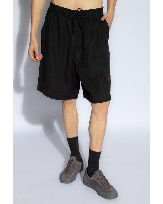 Emporio Armani Black Shorts From The 'Sustainability' Collection for men