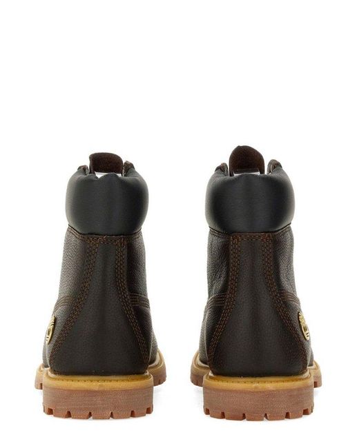 Timberland Black Premium Waterproof Lace-Up Boots