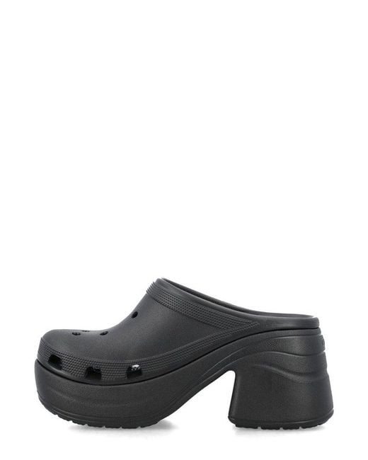 CROCSTM Gray Siren High-Heeled Clogs