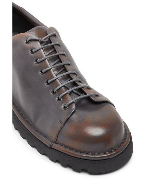 Marsèll Brown Pallottola Pomice Derby Lace-up Shoes for men