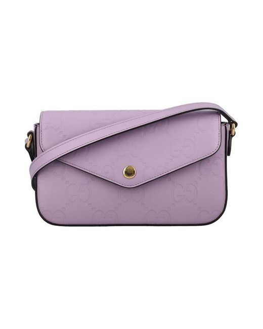Gucci Purple GG Super Mini Shoulder Bag