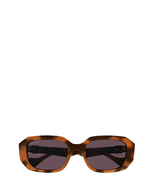 Gucci Multicolor Rectangular Frame Sunglasses
