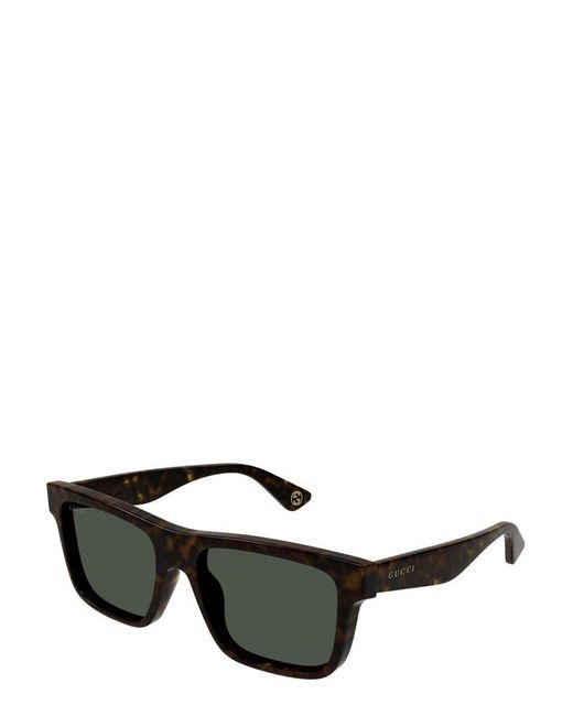 Gucci Black Square-frame Sunglasses for men