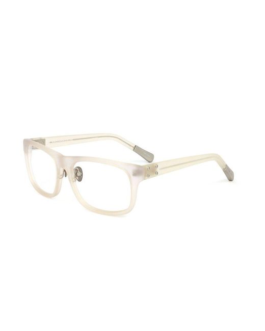 Linda Farrow Black X Kris Van Assche Rectangular Frame Glasses for men