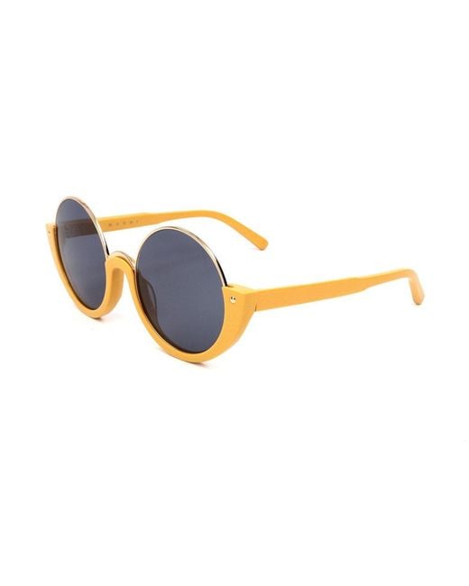 Marni Blue Round-frame Sunglasses