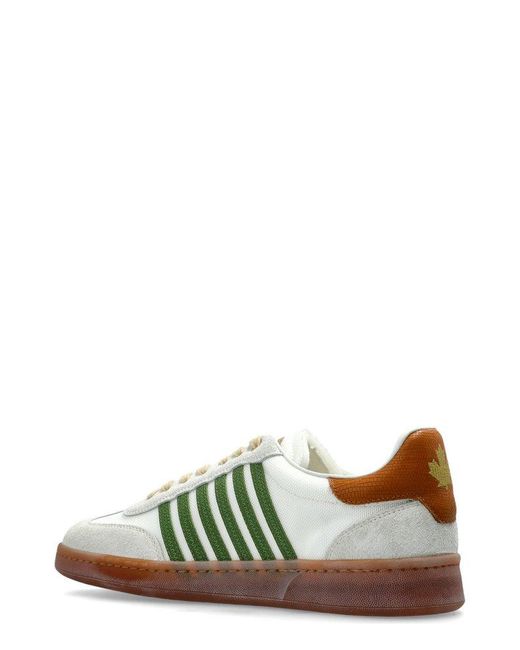 DSquared² Green Boxer Lace-Up Sneakers for men