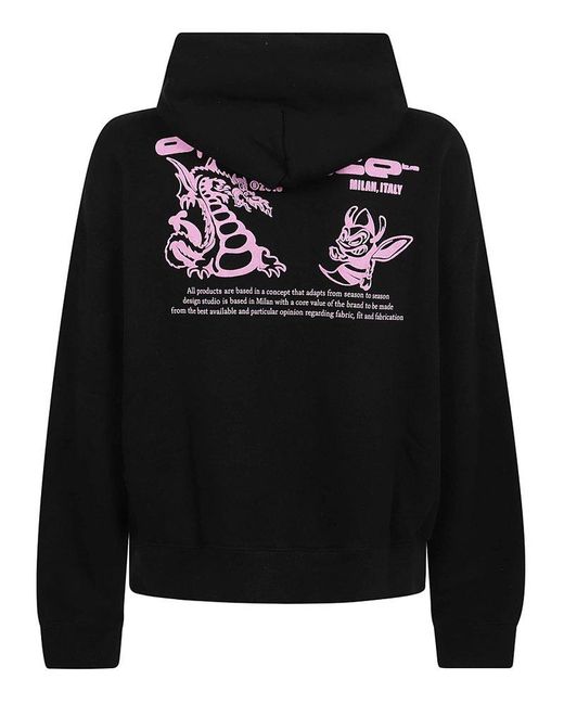 Off White c o Virgil Abloh Dragon Bee Skate Hoodie in Black for Men Lyst UK