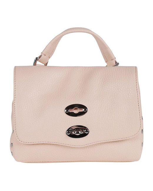 Zanellato Pink Postina Daily Baby Foldover Top Handbag