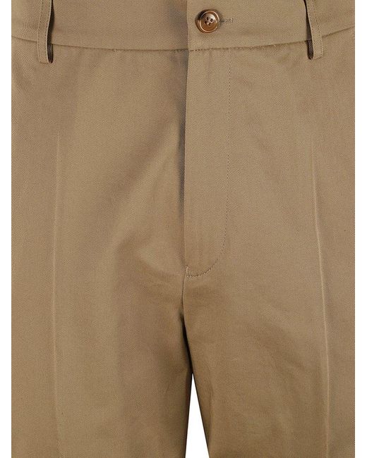 KENZO Natural Tapered-leg Tailored Trousers for men