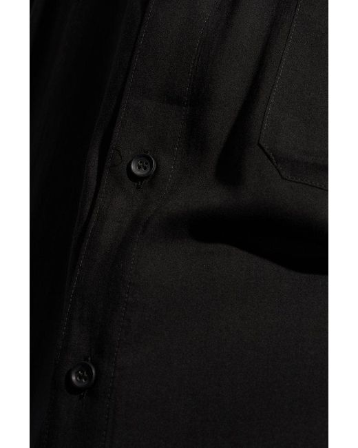 Yohji Yamamoto Black Loose-fitting Shirt, for men