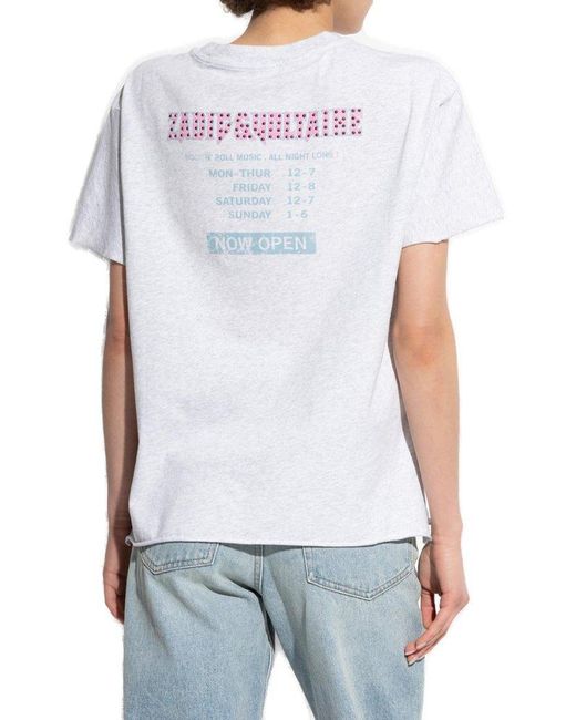 Zadig & Voltaire White T-Shirt With Print