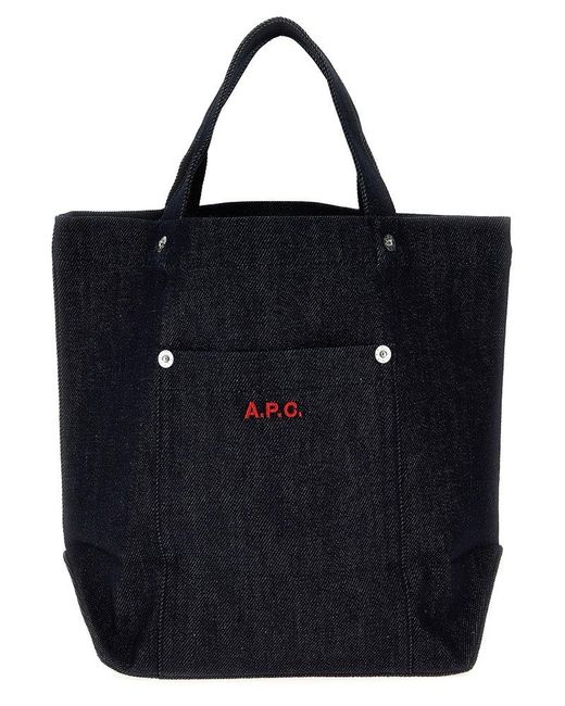 A.P.C. Black Valentines Day Mini Shopping Bag